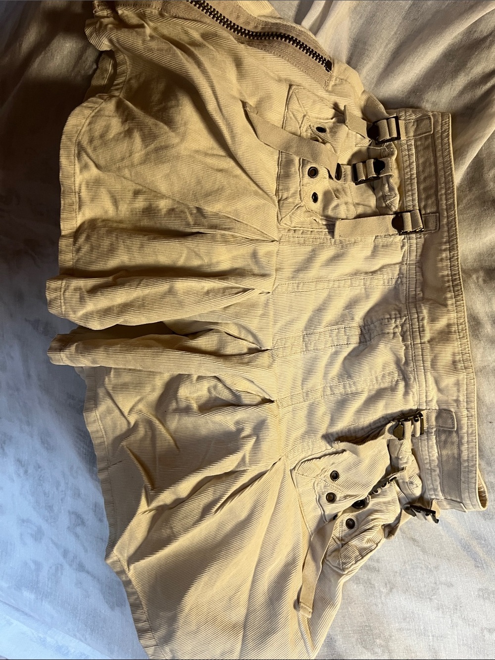 American Eagle Outfitters Cream Mini Skirt